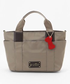 LA BAGAGERIE 【LA BAGAGERIE×HELLO KITTY】リボンチャーム付き　デイリートート　Sサイズ
