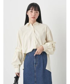 earth music&ecology ギャザースリーブシャツ