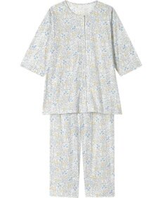 Wing パジャマ 綿100%(本体) 天竺素材 7分袖 長袖 8分丈 レディース EP8044 ウイング／ワコール