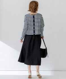 23区 L 【CanCam４月号掲載/洗える】Armor-lux スムース バックボタン ボーダー カットソー