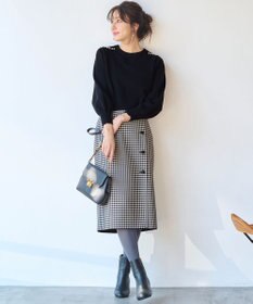 ANY SIS 【Oggi1月号掲載】ショルダーパール調 ニット