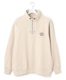 J.PRESS YORK STREET 【UNISEX】ロゴ刺繍ハーフジップ プルオーバー