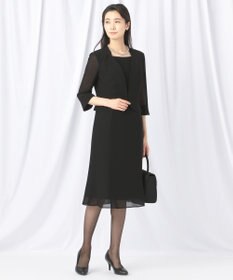 自由区 FORMAL 【洗える/着心地楽々】セオプラスエス ウォッシャブル ワンピース