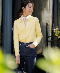 ANY SIS ニットレイヤード シャツ ツインセット