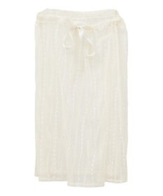 earth music&ecology ストライプレースレイヤードスカート