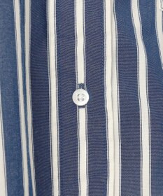 J.PRESS YORK STREET 【UNISEX】ストライプ バンドカラーシャツ