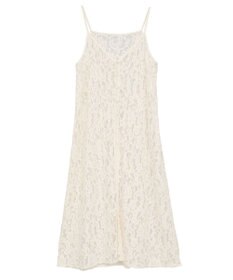 earth music&ecology 起毛レースレイヤードキャミワンピース