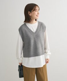 Green Parks ＳＥＴ２点　ニットベスト＋ロンＴＥＥ