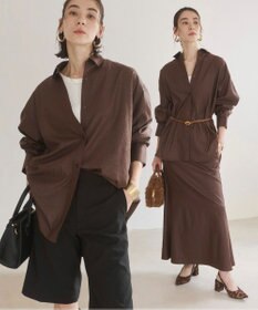 WEGO 【ANGIE VINTAGE】レザーライクシャツ＆スカートセットアップ