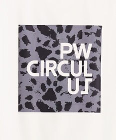 PW CIRCULUS 【MEN】【ストレッチ】バック アニマルプリント ロゴ モックネック シャツ