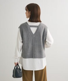 Green Parks ＳＥＴ２点　ニットベスト＋ロンＴＥＥ