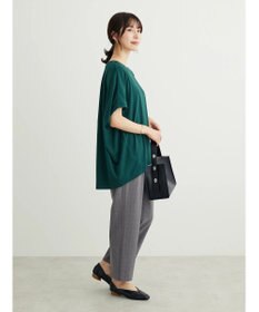 Green Parks きれいシルエットチェックパンツ