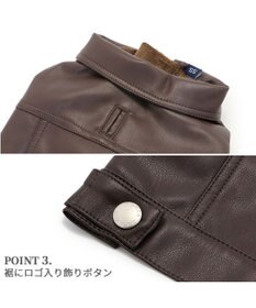 PET PARADISE J.PRESS フェイクレザー ジャケット 小型犬