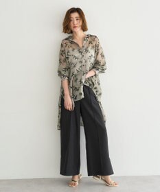 YECCA VECCA 【UVカット】サラサライージーワイドパンツ