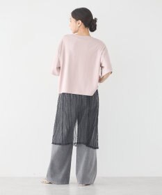 earth music&ecology ストライプレースレイヤードスカート