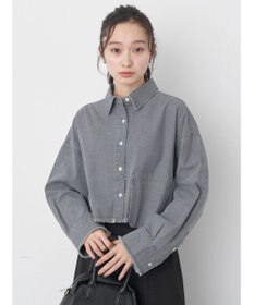 earth music&ecology クロップドポケットポイントシャツ