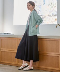 ANY L 【接触冷感/UVケア/アンチピリング】フーディーカーディガン