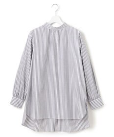 J.PRESS YORK STREET 【WOMEN】バックボタン ストライプブラウス
