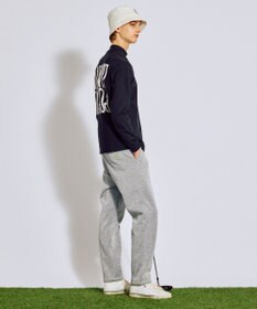 PW CIRCULUS 【裏起毛であたたか】【MEN】WAVY LOGO  裏起毛ロングスリーブモックネックT ゴルフ