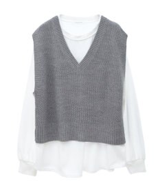 Green Parks ＳＥＴ２点　ニットベスト＋ロンＴＥＥ