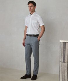 GOTAIRIKU 春夏向け【形態安定】SUMMERPREMIUMPLEATS_スナップダウンカラー 半袖ドレスシャツ(26年モデル)