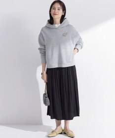 組曲 L 【WEB限定カラーあり】ギャザーライトデシン パンツ