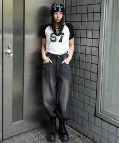 WEGO キーネックサイドレースアップちびT