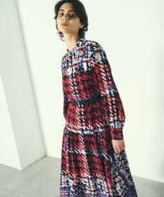 GRACE CONTINENTAL キカプリントティアードワンピース