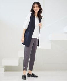 J.PRESS LADIES 【洗える】コンジュンク トリコットツイル パンツ