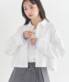 earth music&ecology パイピングショートシャツ