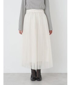 earth music&ecology チュールプリーツスカート