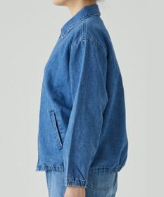 caqu コットンリネンデニムコーチジャケット