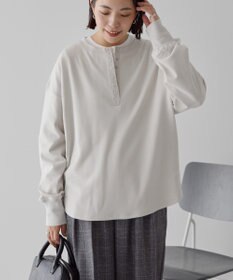 AMERICAN HOLIC ソフトタッチヘンリーネックプルオーバー