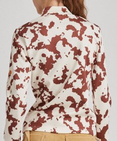 PW CIRCULUS 【ストレッチ / 快適 / 一枚でサマになる】【WOMEN】NEW PINTO柄ロングスリーブモック T