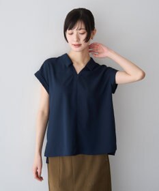 YECCA VECCA 2wayストライプリボンブラウス