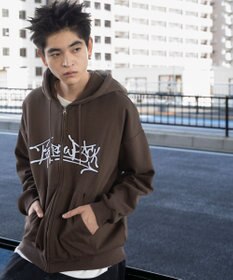 WEGO ワッペンロゴジップパーカー