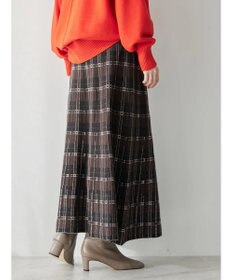 AMERICAN HOLIC ニットプリーツライクチェックスカート