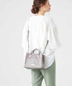 LA BAGAGERIE ランダムプリーツ2WAYハンドバッグ