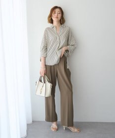 YECCA VECCA バルーン袖スキッパーシャツ