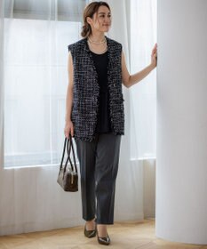 23区 L 【Lサイズ限定/好評につき新色追加】ナチュラルコットンベア タンクトップ