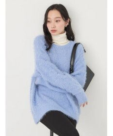 earth music&ecology ゆるモヘアライクレースニット