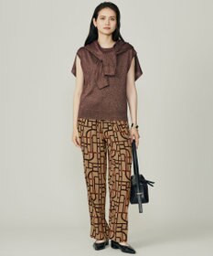 自由区 S 【カタログ掲載】カラーミックスラメスリーブレス ニット