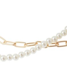 AMERICAN HOLIC 【2点SET】パール＋チェーンネックレス