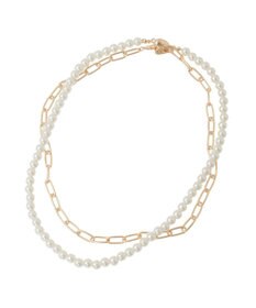 AMERICAN HOLIC 【2点SET】パール＋チェーンネックレス