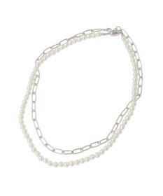 AMERICAN HOLIC 【2点SET】パール＋チェーンネックレス