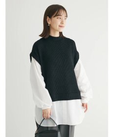 Green Parks ニットソードッキングチュニック