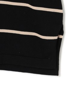 23区 【洗える】プレミアムビオコットン ボーダー ワイド ニット