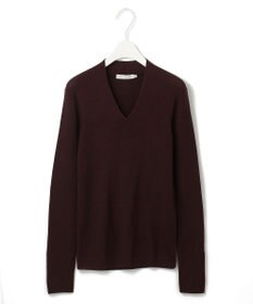 ICB 【新色追加・洗える】エクストラファインメリノ Vネックプルオーバー