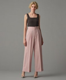 uncrave 【佐藤晴美さん着用】ウォッシャブルドライサップ ワイドパンツ(サスペンダー付き)