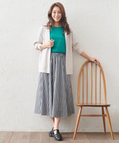 ANY L 【接触冷感/UVケア/アンチピリング】フーディーカーディガン